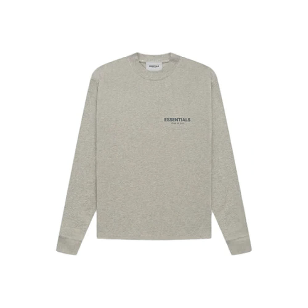 Fear of God Essentials Core Collection L/S T-shirt Dark Heather ...
