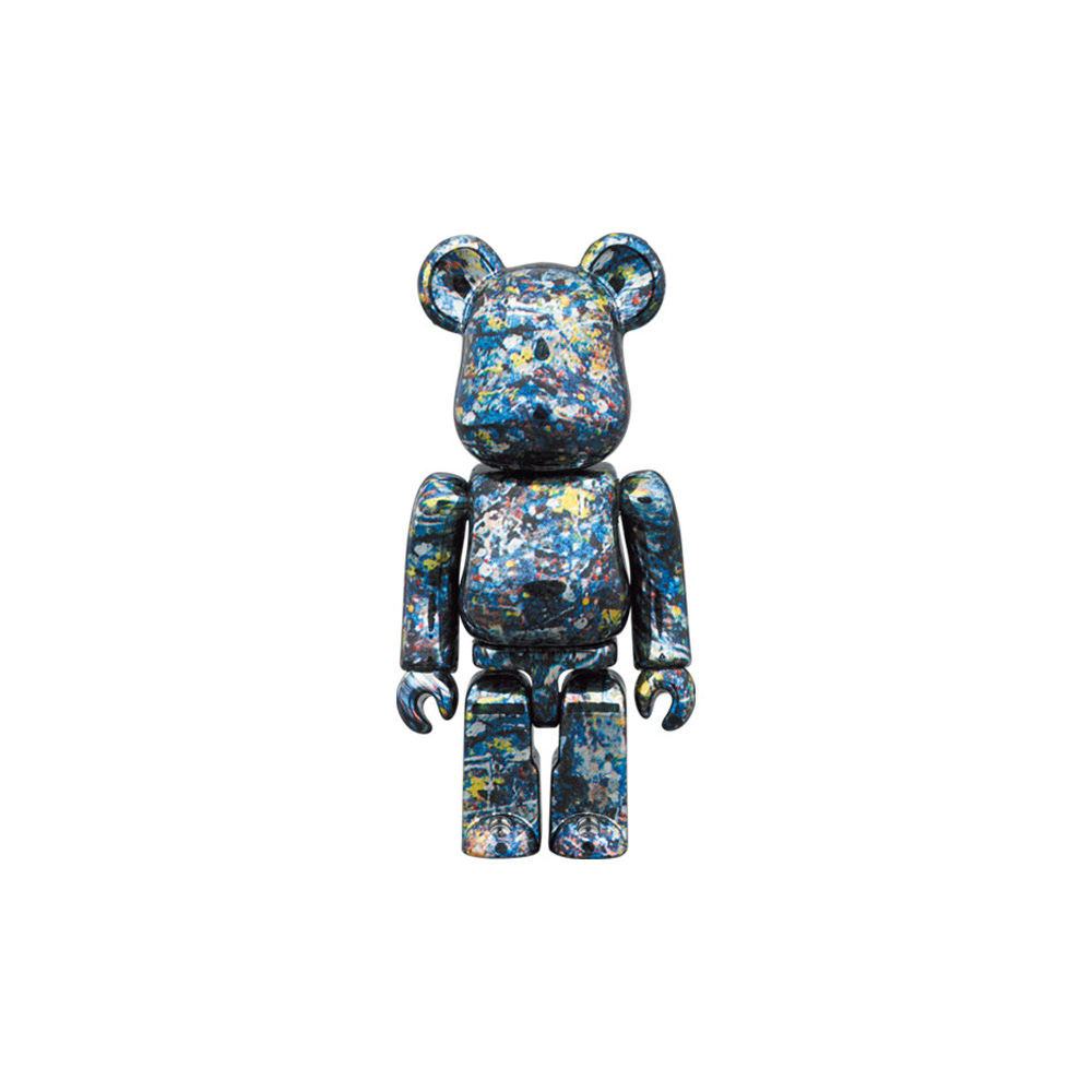 Bearbrick Jackson Pollock Studio 100% & 400% Set Chrome Ver. (FW21