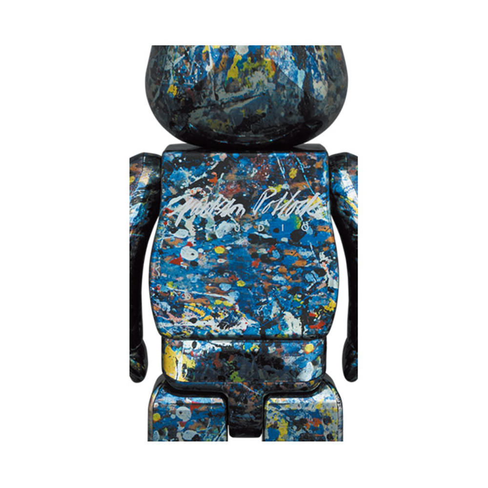 Bearbrick Jackson Pollock Studio 100% & 400% Set Chrome Ver. (FW21)