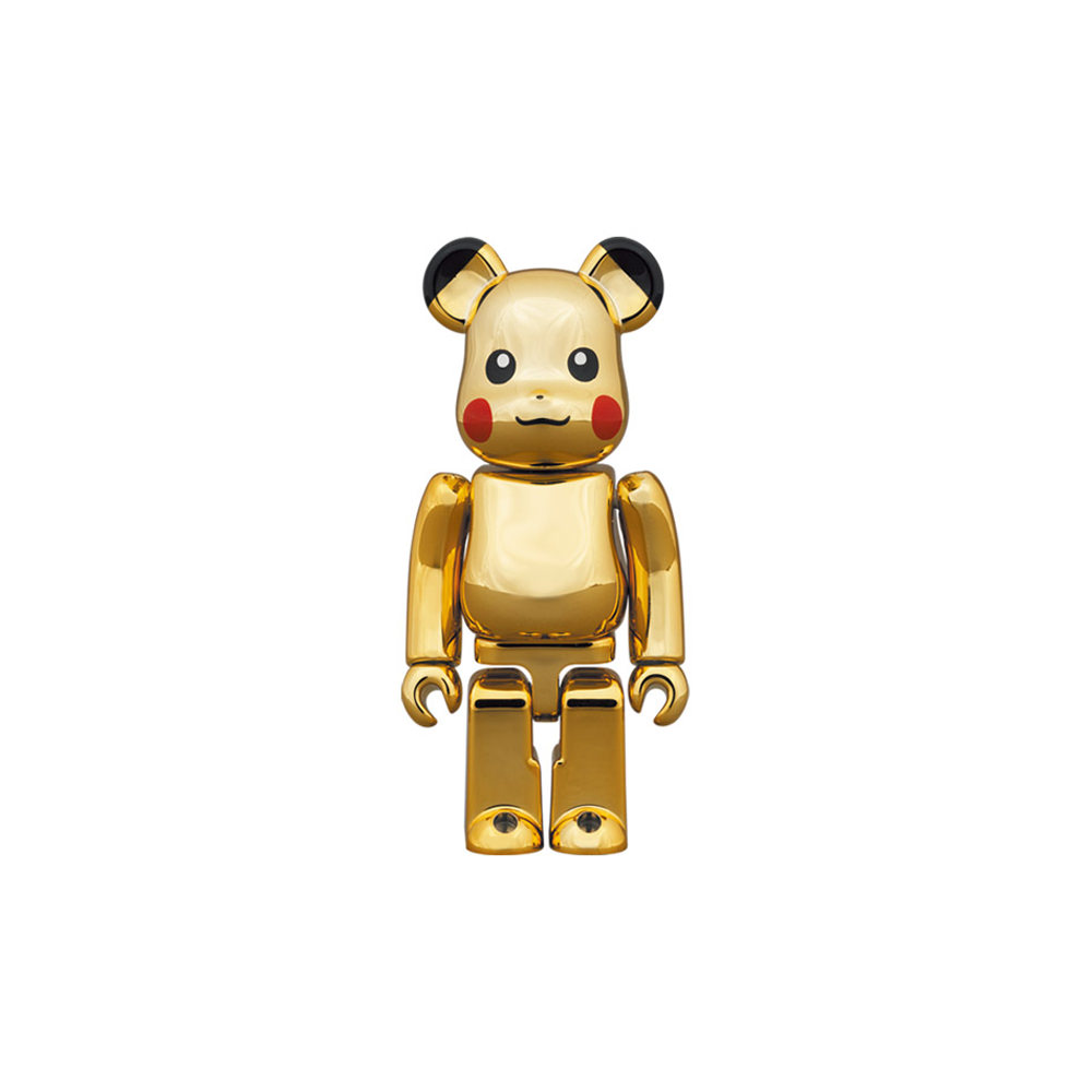 Bearbrick Pika-Chu GOLD CHROME Ver.400％フィギュア