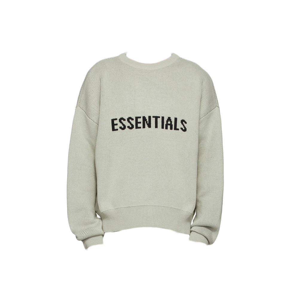 Fear of God Essentials SSENSE Exclusive Pullover Sweater ConcreteFear ...