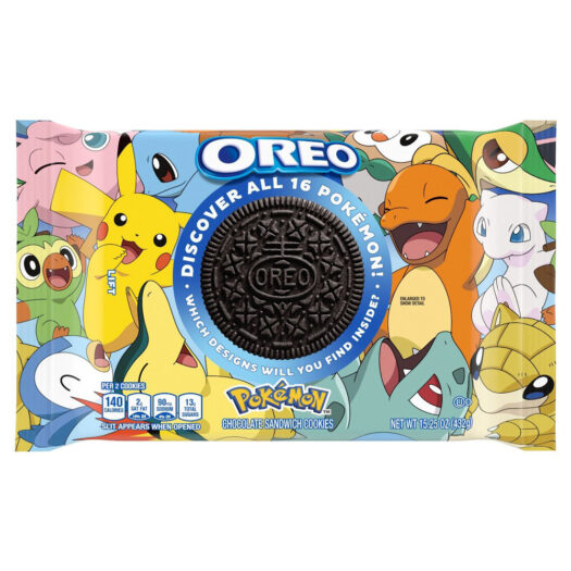 Oreo Pokémon Themed Chocolate Sandwich Cookies, Limited Edition, 15.25 Oz (432g)