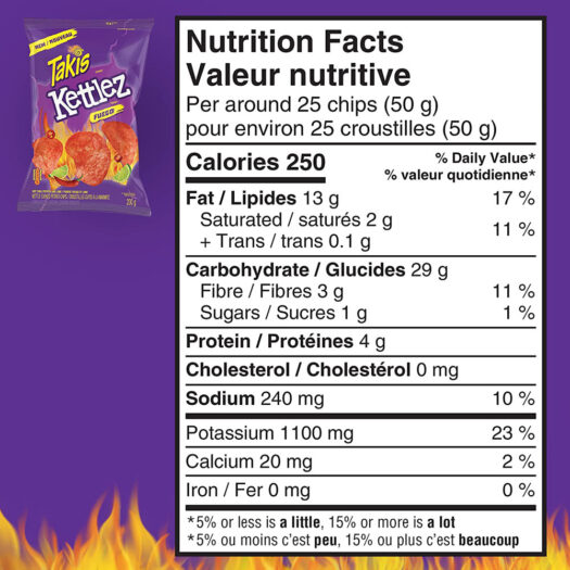 Takis Kettlez Fuego Kettle Cooked Chips, 200g/7.1 oz, [Imported from Canada]
