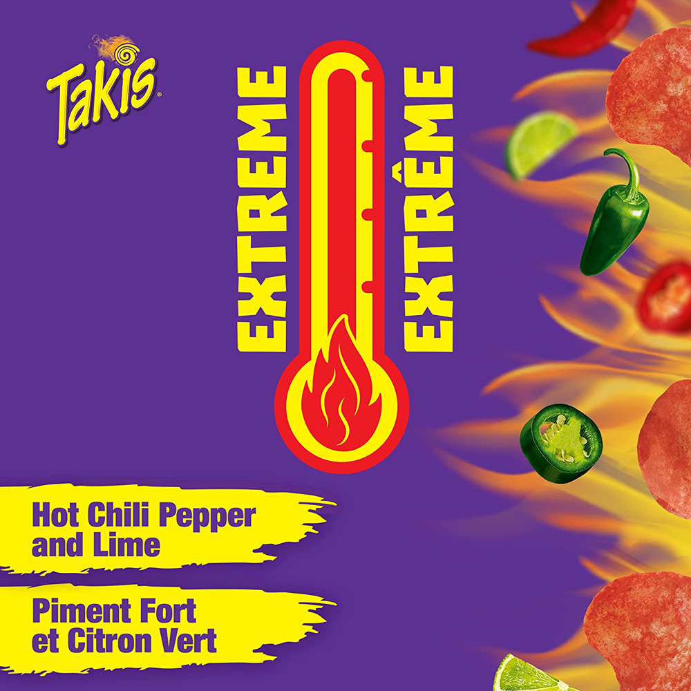 Takis Kettlez Fuego Kettle Cooked Chips, 200g/7.1 oz, [Imported from