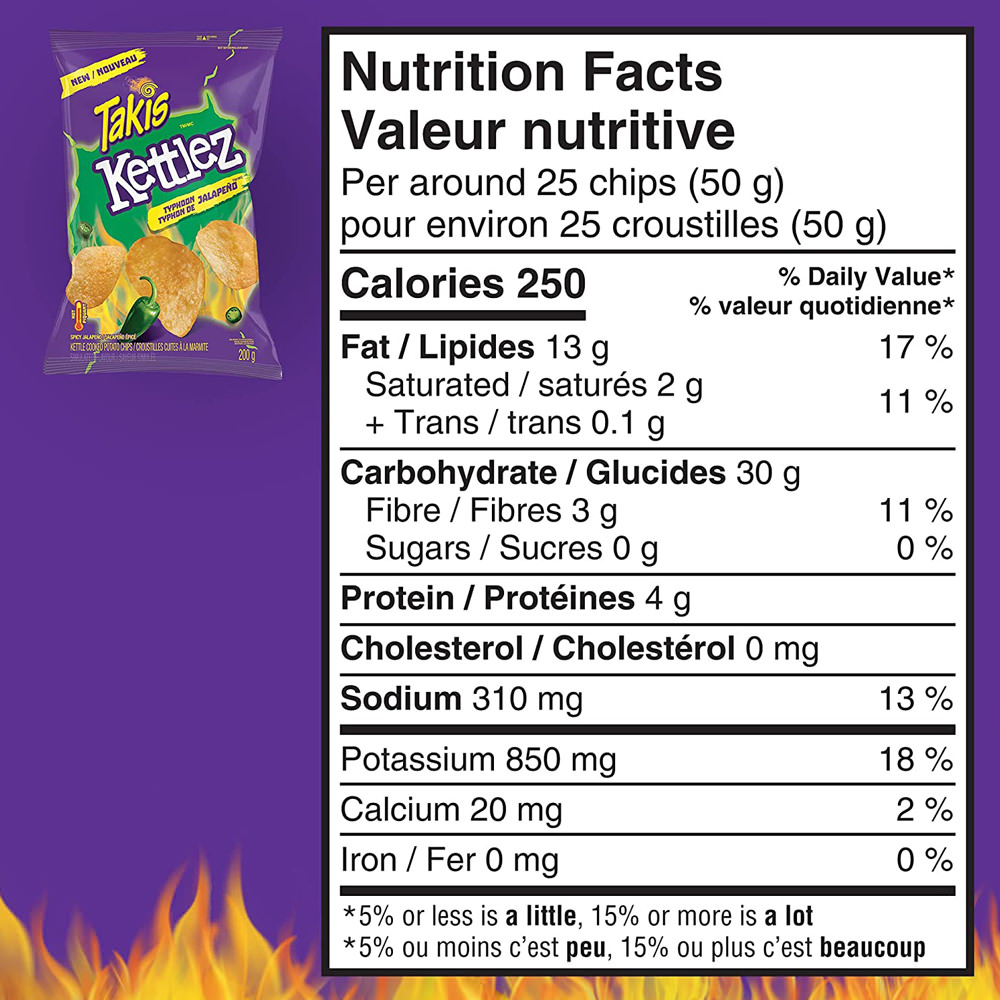 Takis Kettlez Typhoon Jalapeno Kettle Cooked Chips, 200g/7.1 oz