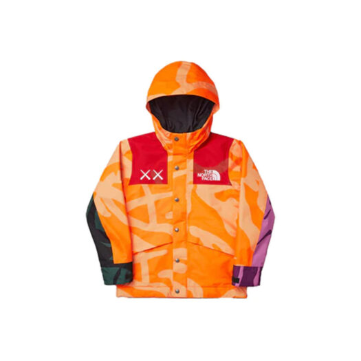 KAWS x The North Face Youth Mountain Parka Jacket Orange/Red