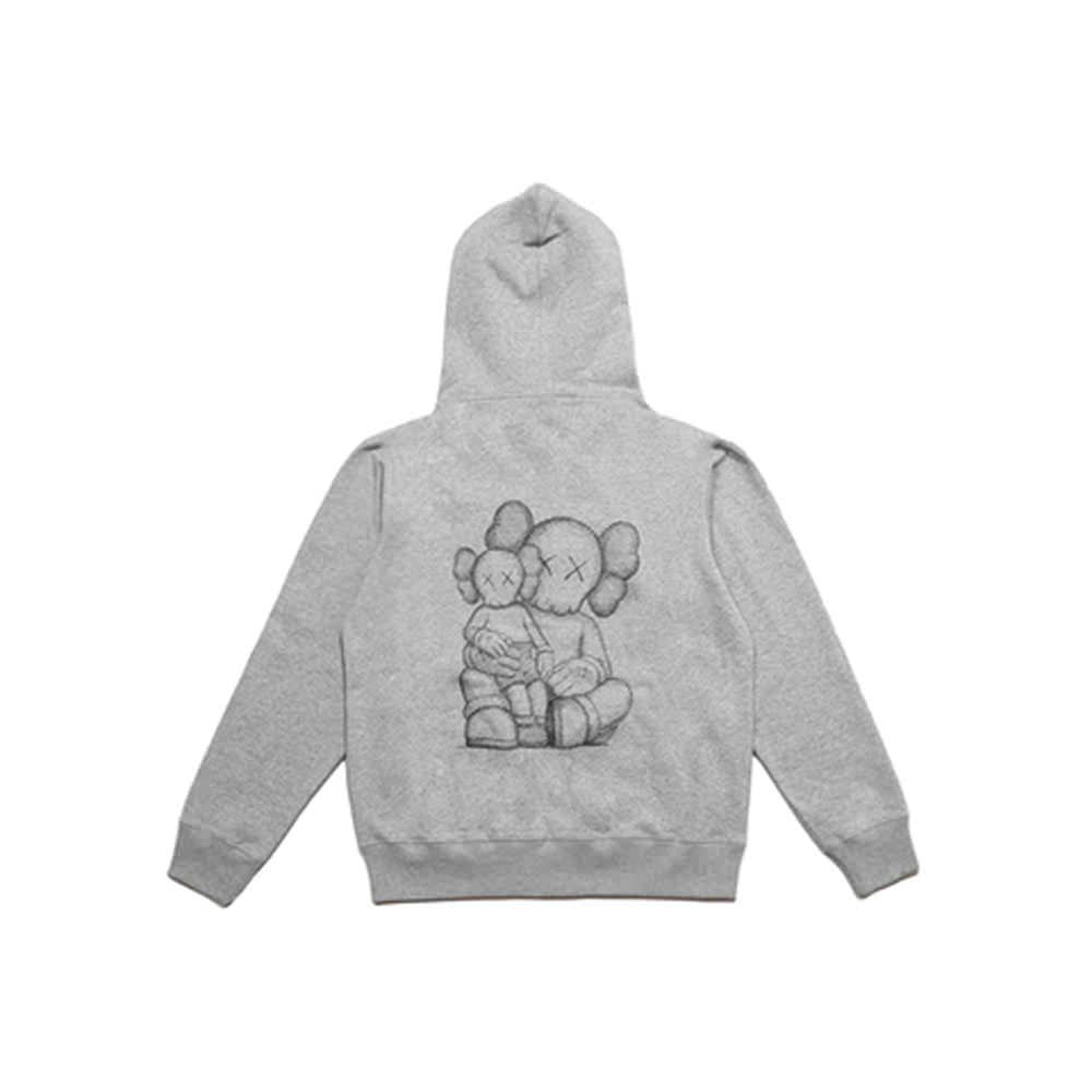 KAWS Holiday Changbai Mountain Zip Up Hoodie Grey