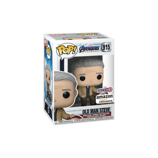 Funko Pop! Marvel Avengers Endgame Old Man Steve Year Of The Shield Amazon Exclusive Figure #915