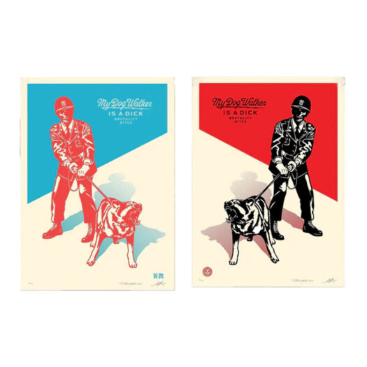 Shepard Fairey x nevermade Sadistic Dog Walker Print Set (Signed, Edition of 450)