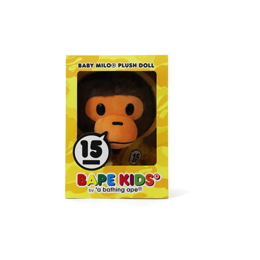 Bape Kids 15th Anniversary ABC Camo Baby Milo Plush YellowBape