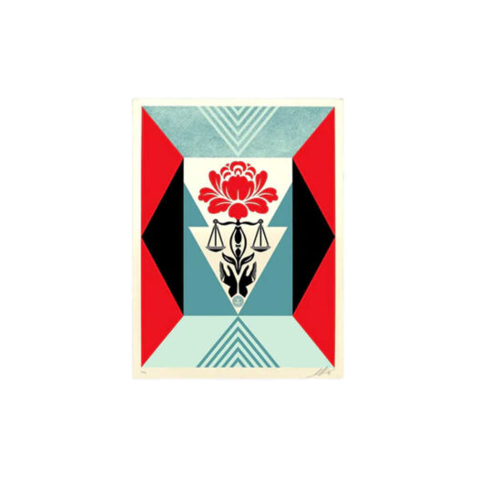 Shepard Fairey Cultivate Justice Print (Signed, Edition of 400) Red
