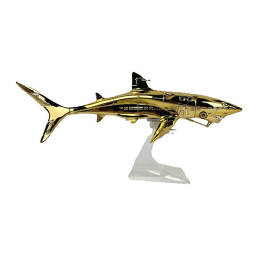 Hajime Sorayama Shark Vinyl Figure Gold