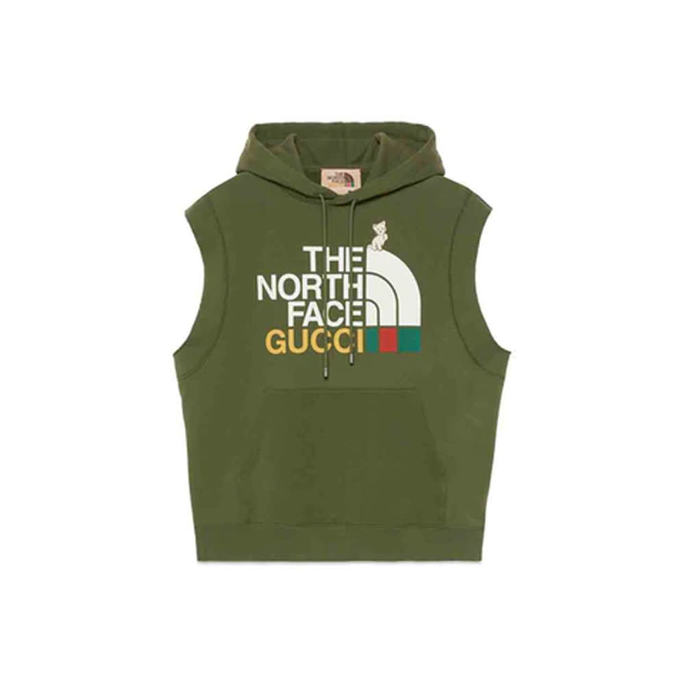 Gucci x The North Face Sleeveless Sweatshirt Green