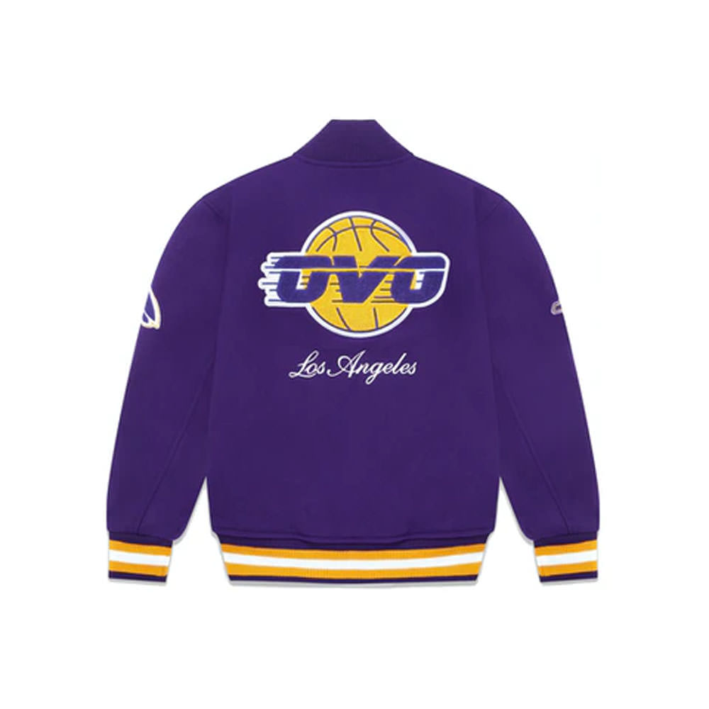OVO x NBA Lakers Varsity Jacket PurpleOVO x NBA Lakers Varsity Jacket ...