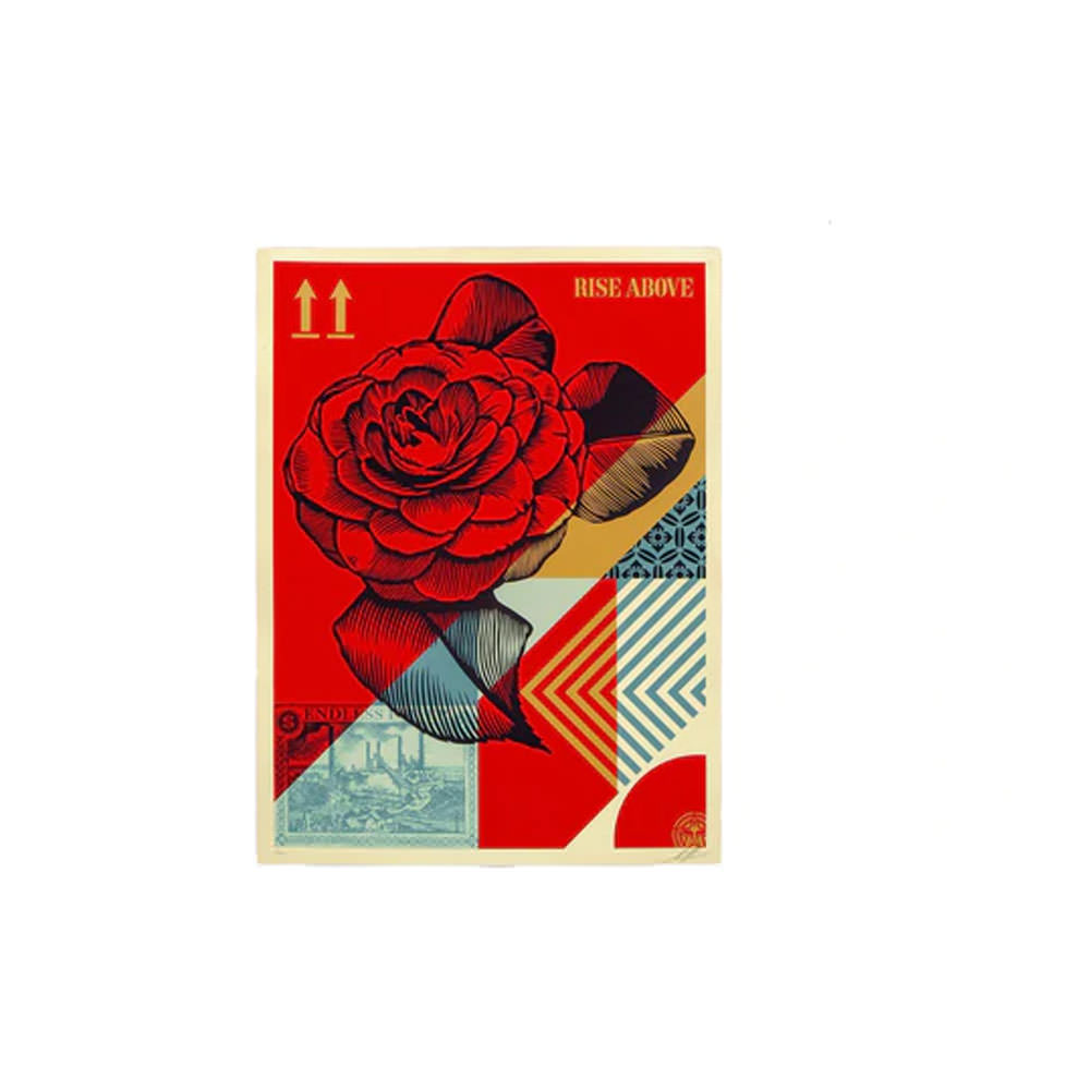 Shepard Fairey Rise Above Flower Print (Signed, Edition of 625)