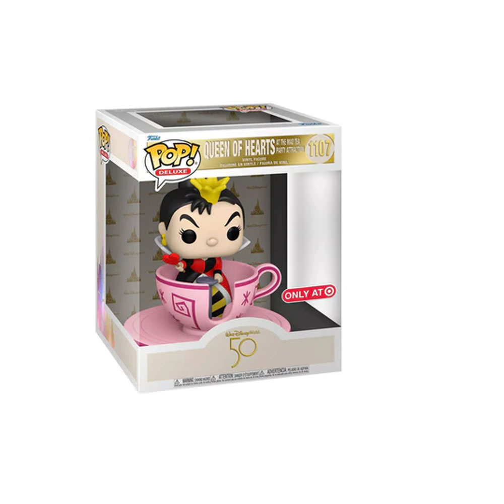 Funko Pop! Deluxe Walt Disney World 50th Anniversary Queen Of Hearts At The Mad Tea Party Attraction Target Exclusive Figure #1107