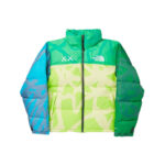 KAWS x The North Face Youth Nuptse Jacket Light Green/Green
