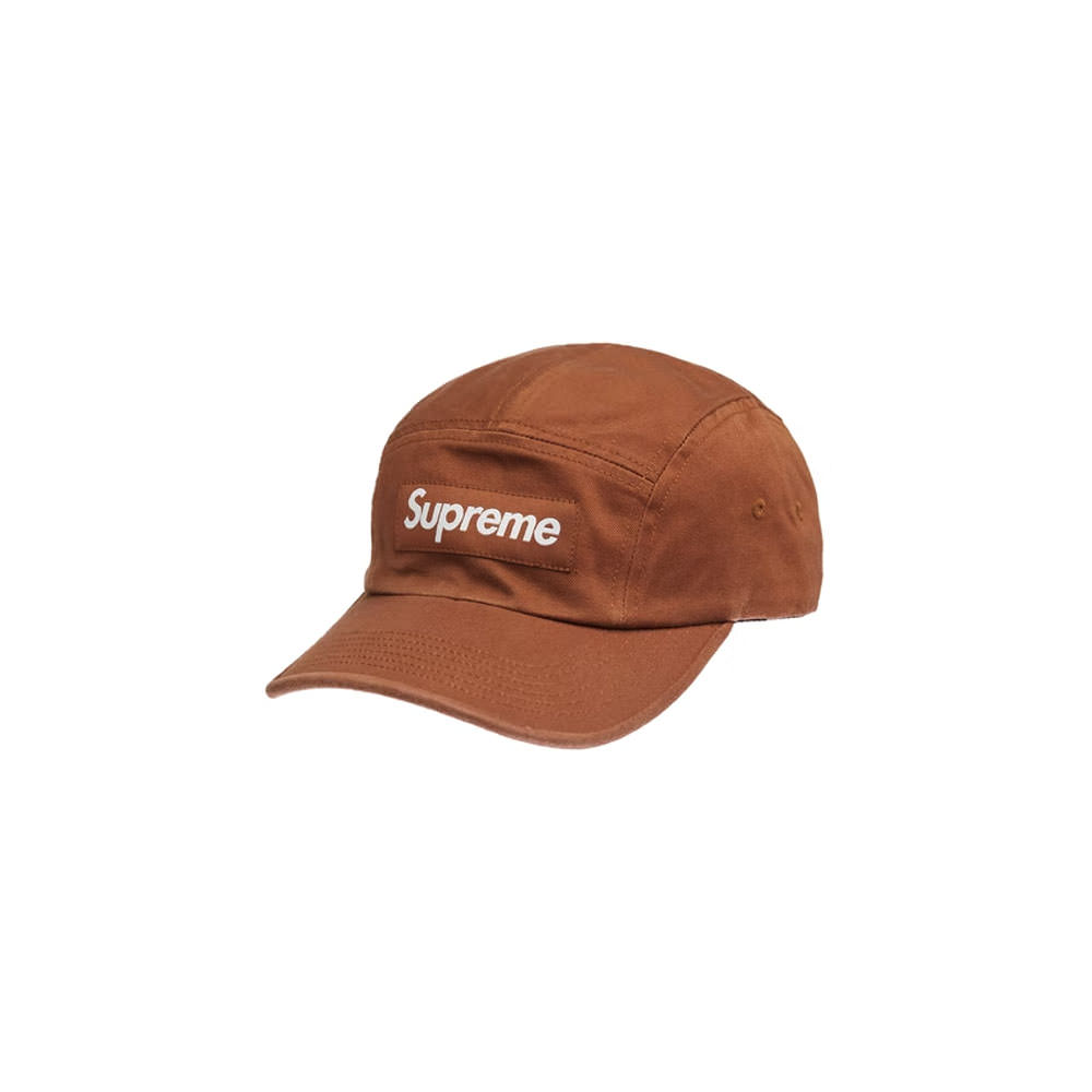 Supreme Washed Chino Twill Camp Cap Cap (SS22) BrownSupreme Washed 