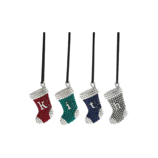 Kith Swarovski Kithmas Stocking Set Ornament Multi