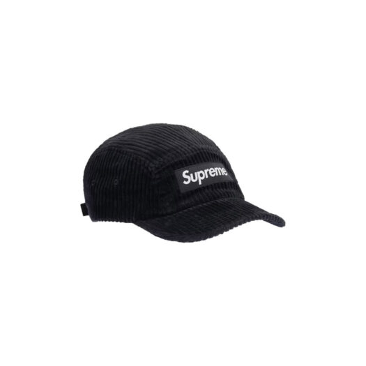 Supreme Corduroy Camp Cap Cap (SS22) Black