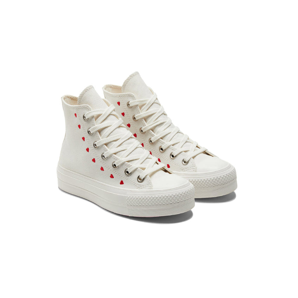 Converse Chuck Taylor All-Star Lift Hi White Red (W)Converse Chuck Taylor All-Star Lift Hi White Red -