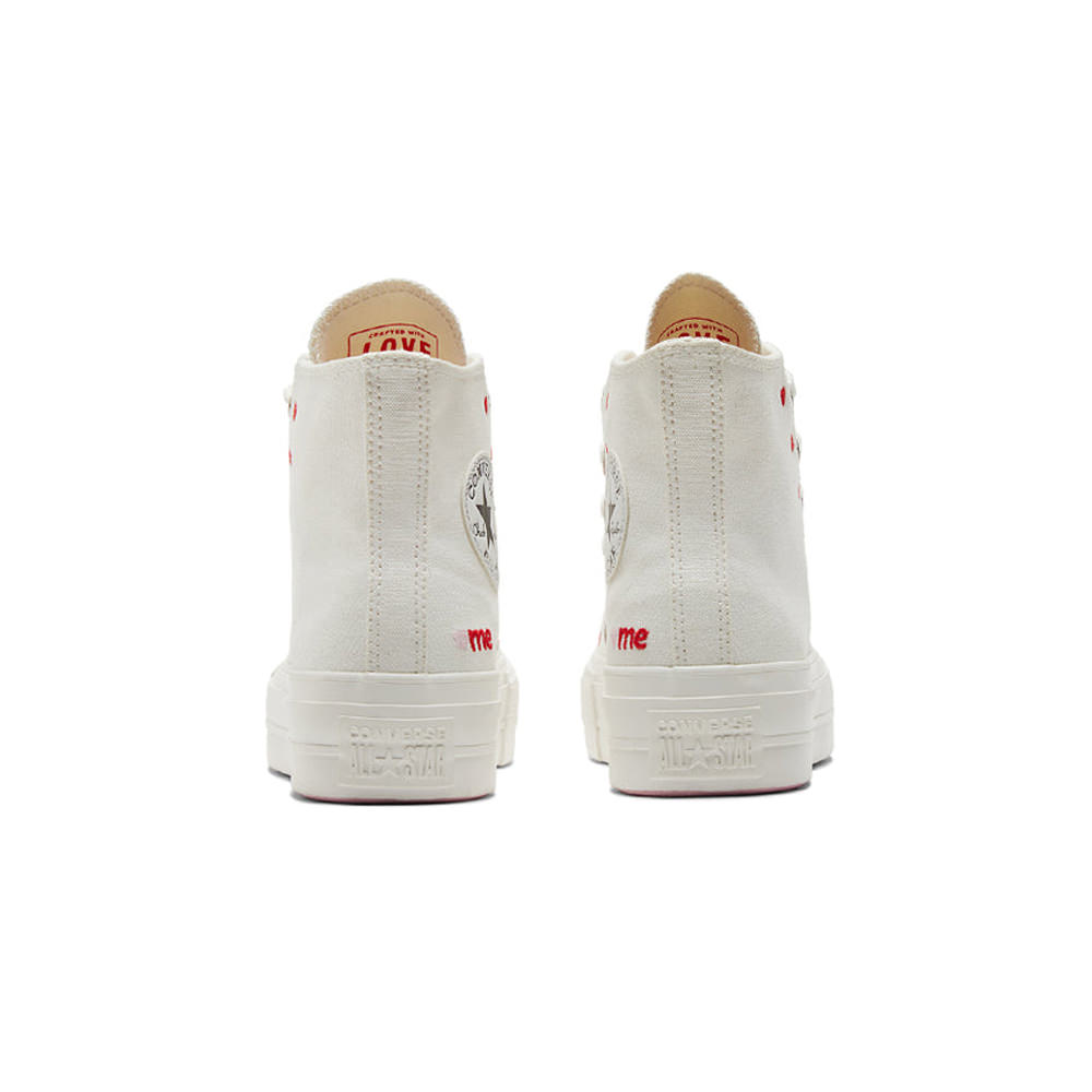 Converse Chuck Taylor All-Star Lift Hi White Red (W)Converse Chuck Taylor All-Star Lift Hi White Red -