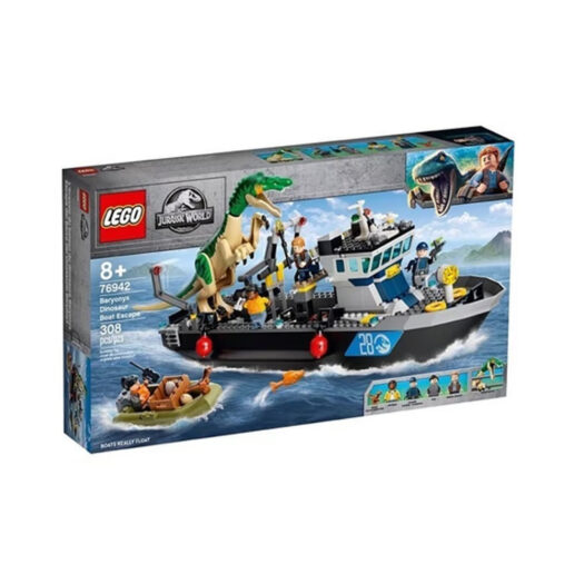 LEGO Jurassic Park Baryonyx Dinosaur Boat Escape Set 76942