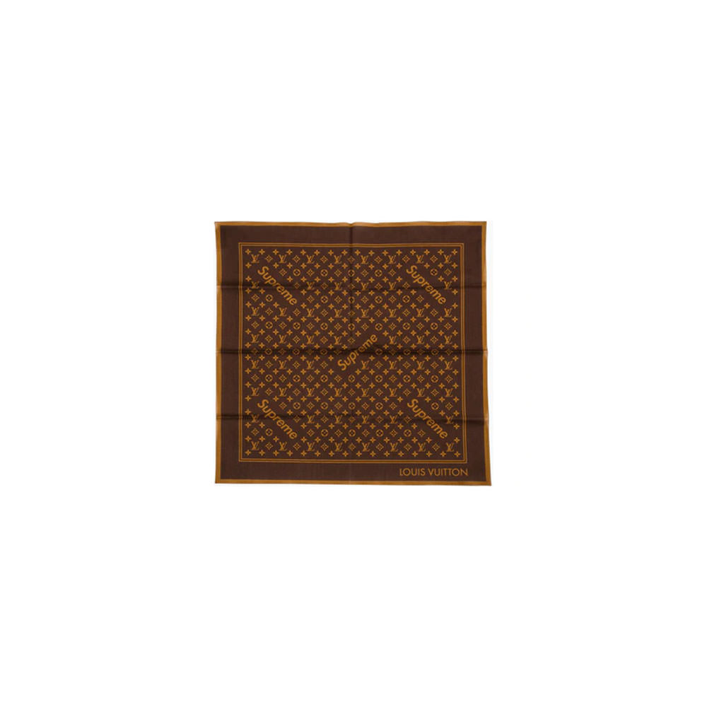 Supreme x Louis Vuitton Monogram Bandana Brown - SS17 - US