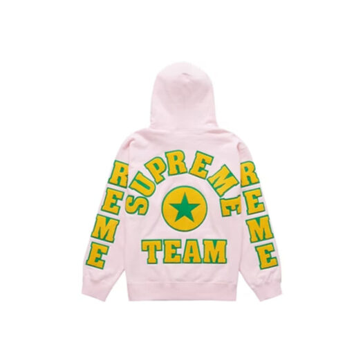 Supreme Team Chenille Hooded Sweatshirt Light Pink