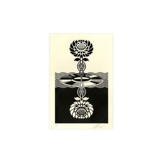 Shepard Fairey Post-Punk Flower Print (Signed, Edition of 375) Black