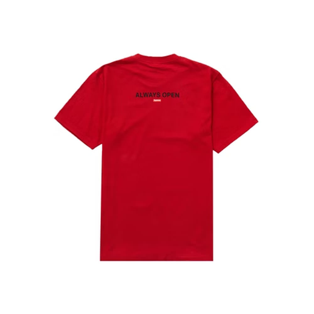 supreme red logo shirt