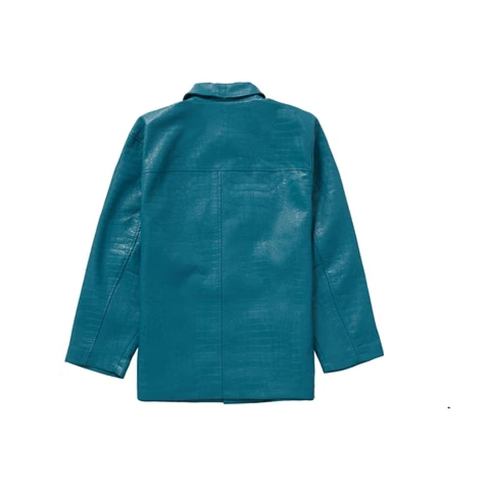 Supreme Faux Croc Car Coat TealSupreme Faux Croc Car Coat Teal - OFour