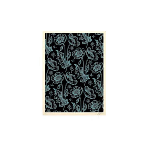 Shepard Fairey Sedation in Bloom Print (Signed, Edition of 150) Black/Grey