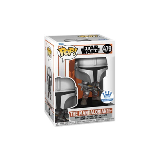 Funko Pop! Star Wars The Mandalorian With Beskar Staff Funko Shop Exclusive Figure #479