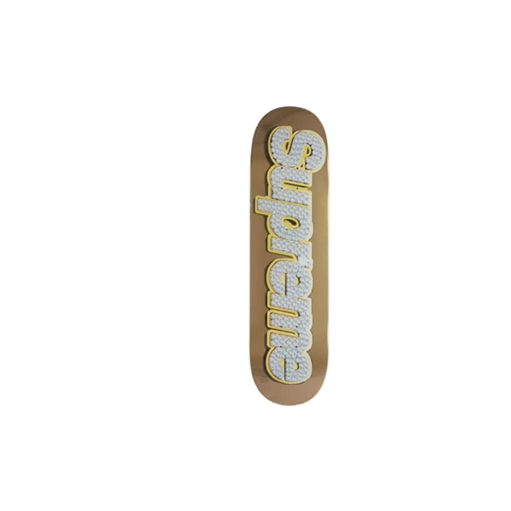 Supreme Bling Box Logo Skateboard Deck (SS22) Gold