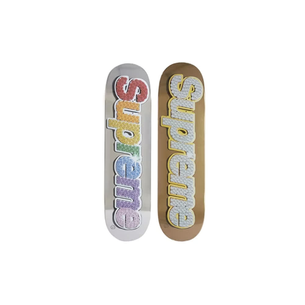 Supreme Bling Box Logo Skateboard Deck Set MulticolorSupreme Bling