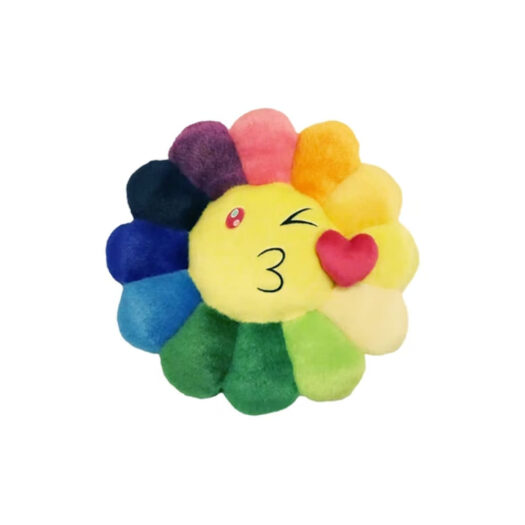 Takashi Murakami Flower Emoji Plush 1 30CM Rainbow/Yellow