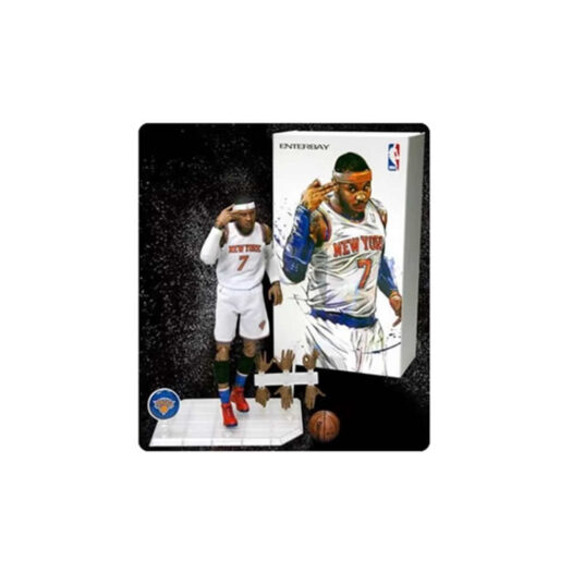 Enterbay NBA Collection Motion Masterpiece Carmelo Anthony 1/9 Scale Action Figure White
