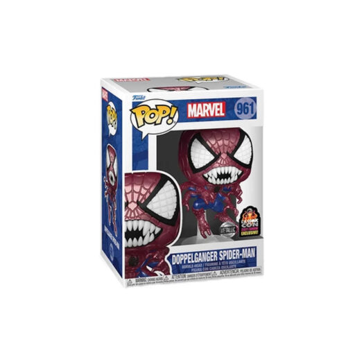 Funko Pop! Marvel Doppelganger Spider-Man Metallic 2021 LA Comic Con Exclusive Figure #961