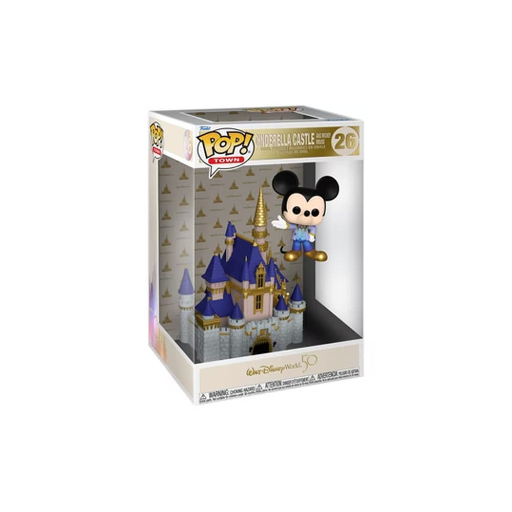 Funko Pop! Town Walt Disney World 50th Anniversary Cinderella Castle And Mickey Mouse Figure #26