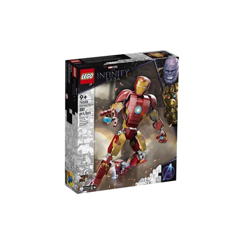 LEGO Marvel The Infinity Saga Iron Man Figure Set 76206 Red & Gold