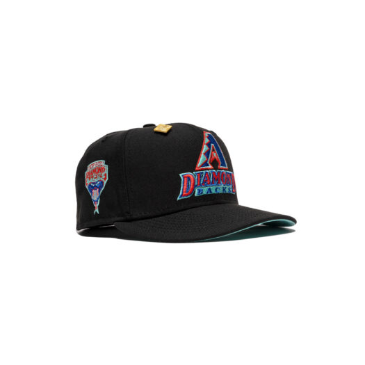 New Era Arizona Diamondbacks Capsule Hats Snake Patch 59Fifty Fitted Hat Black/Mint