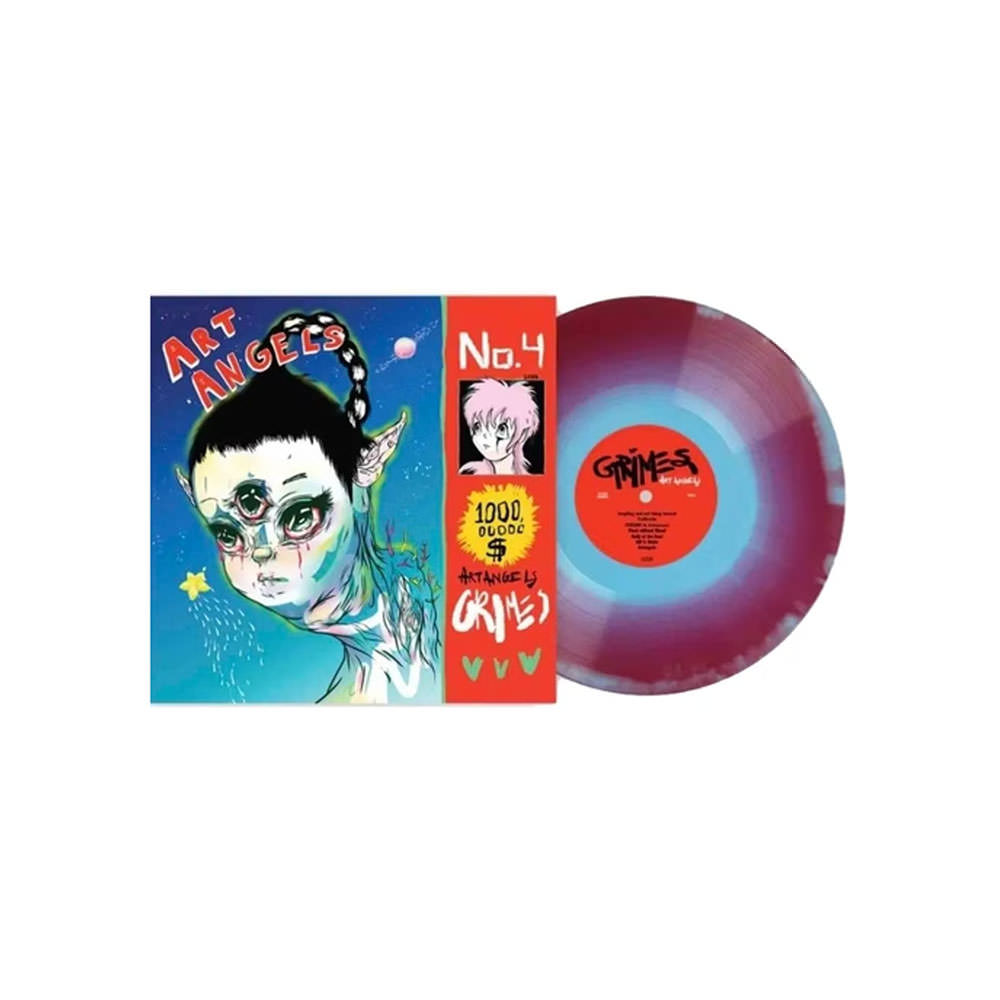 Grimes Art Angels Vinylmeplease Exclusive LP Vinyl (Edition of 1500) Red & Blue