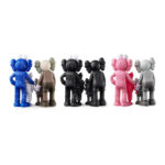 KAWS Family Vinyl Figures Set Brown/Blue/White/Black/Grey/PinkKAWS 