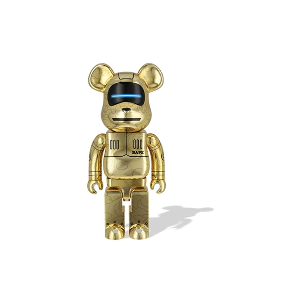 Bearbrick x BAPE x Hajime Sorayama Baby Milo 1000% Gold