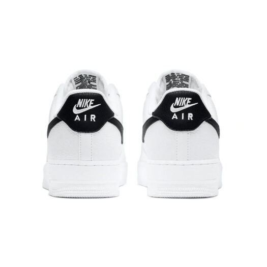 Nike Air Force 1 Low ’07 White Black Pebbled Leather