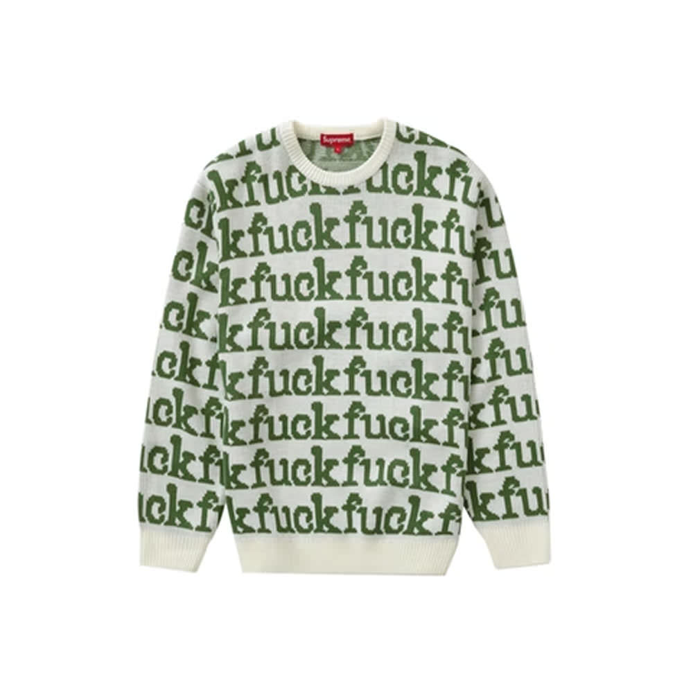 【L】 Fuck Sweater  SUPREME