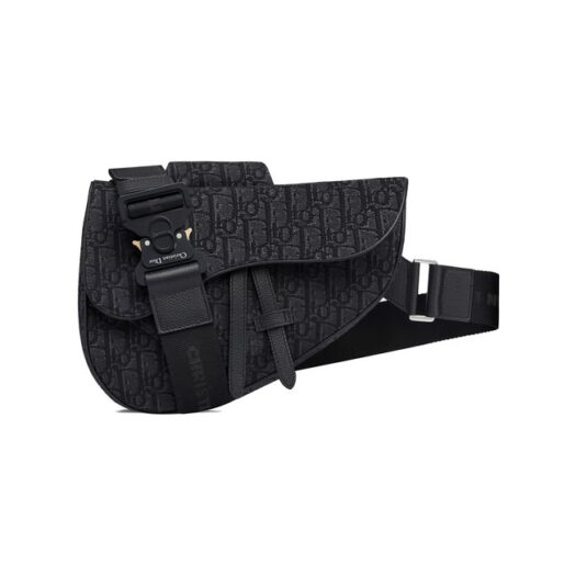 Dior Saddle Bag Oblique Jacquard Black