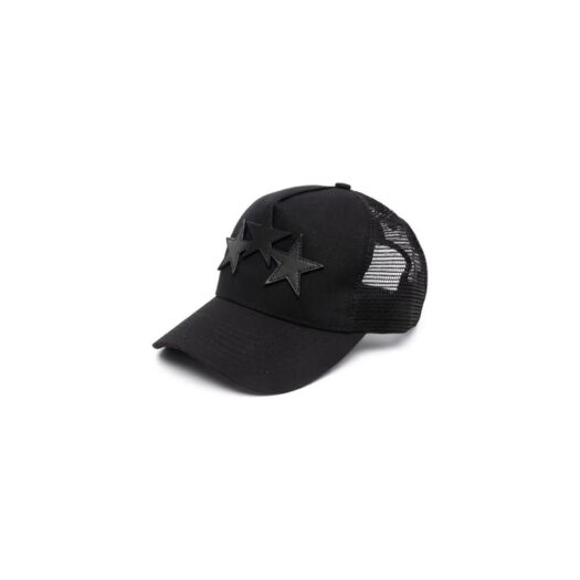 AMIRI 3 Star Trucker Hat Black