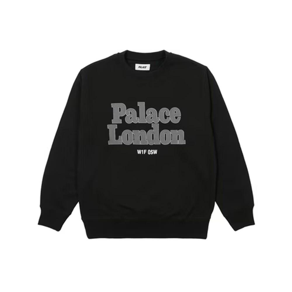 Palace Postcode Crew BlackPalace Postcode Crew Black - OFour